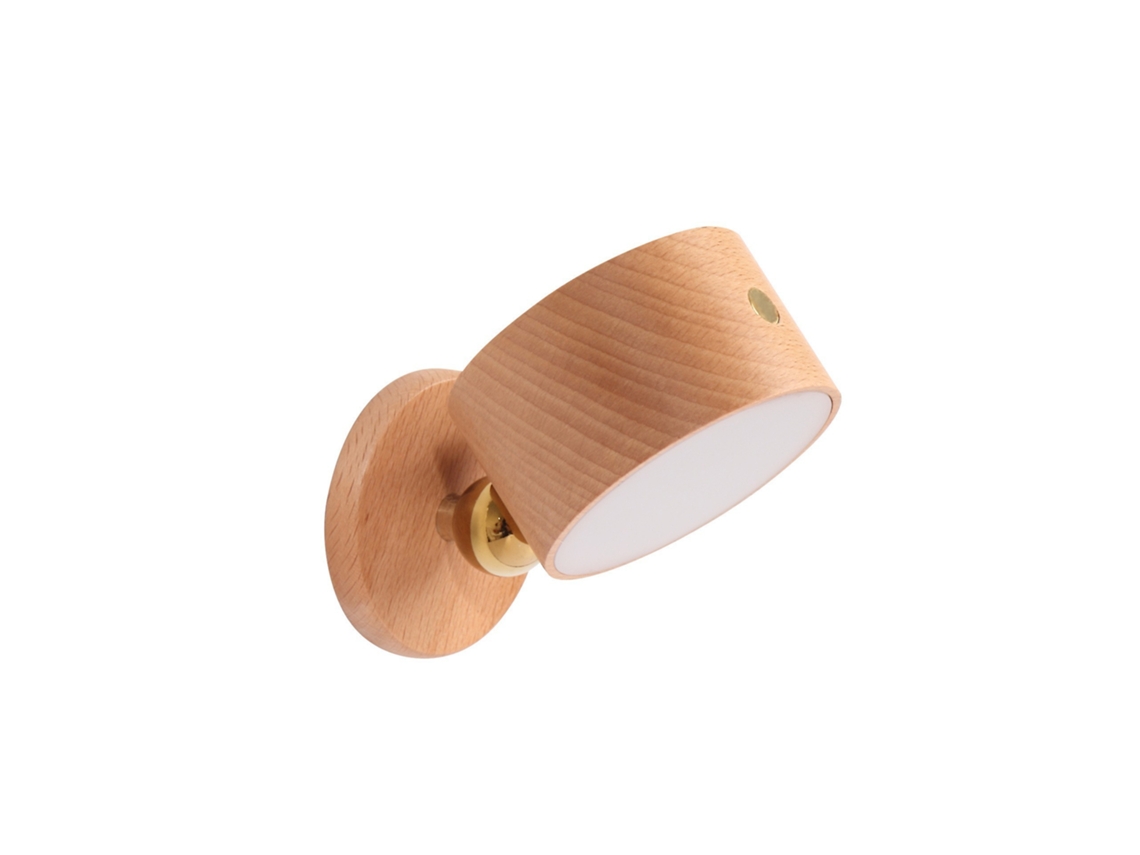 Luminária de Parede Led .alimentada por Bateria,porta de Carregamento Usb, Esfera Magnética com Rotação 360° CZHHMART