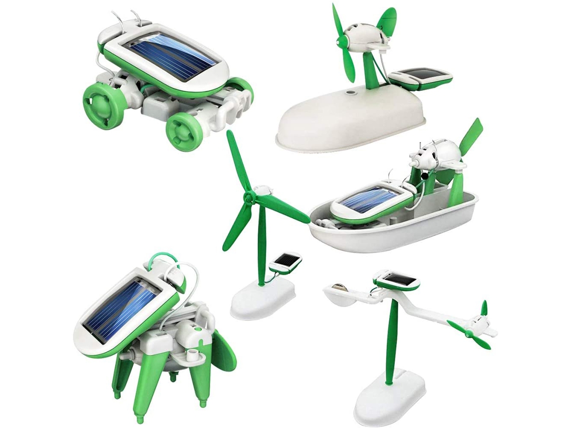 Rebe-kit De Robô Solar Diy 6 Em 1 Para Crianças Brinquedo Educativo De Aprendizagem Montável Por Si Mesmo Presente Ciência Solar