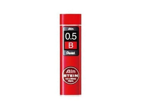 Minas Pentel Ain Stein 0.5 B Estojo Com 40 Minas