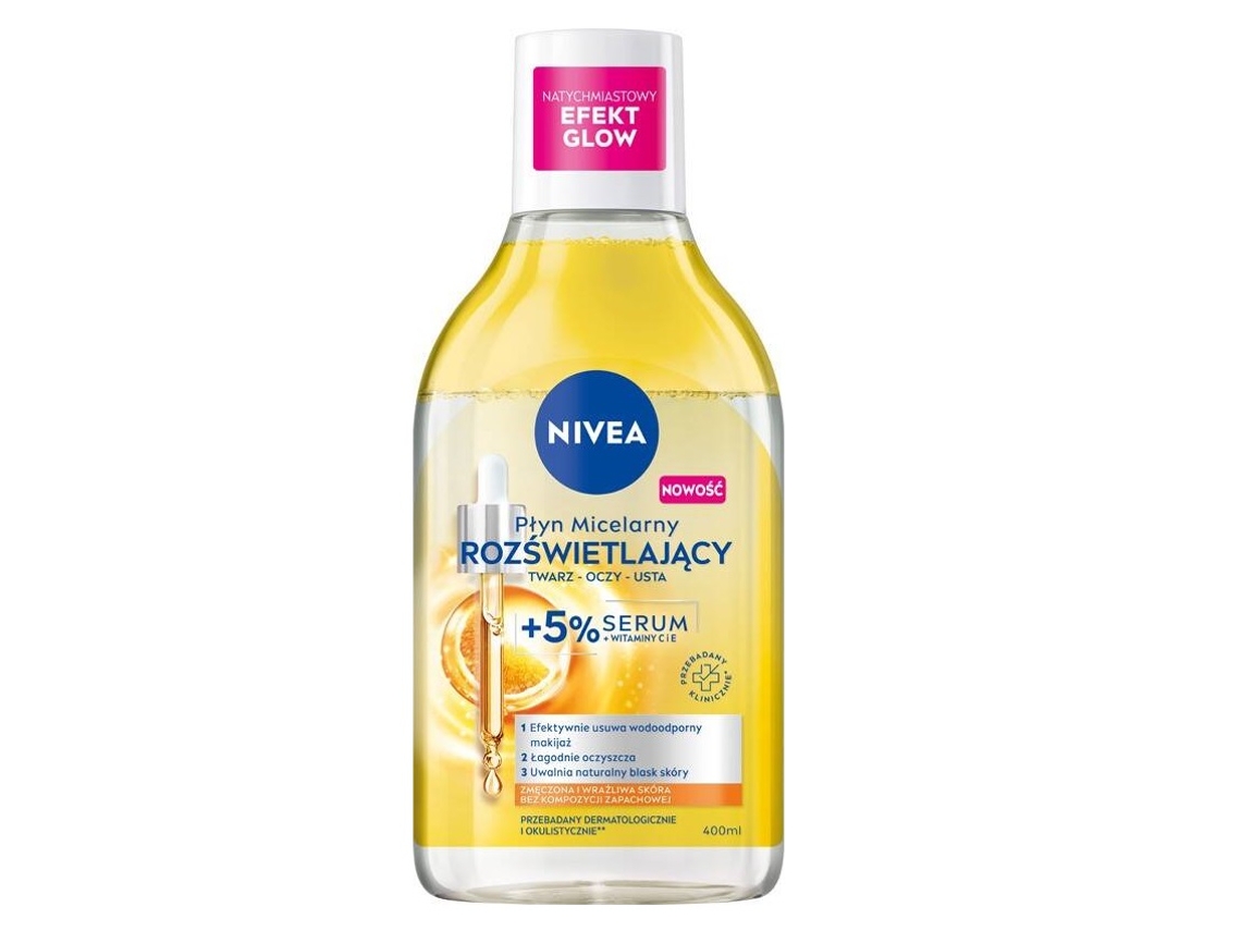 Agua Micelar Nivea con 5 Sérums, 400 ml