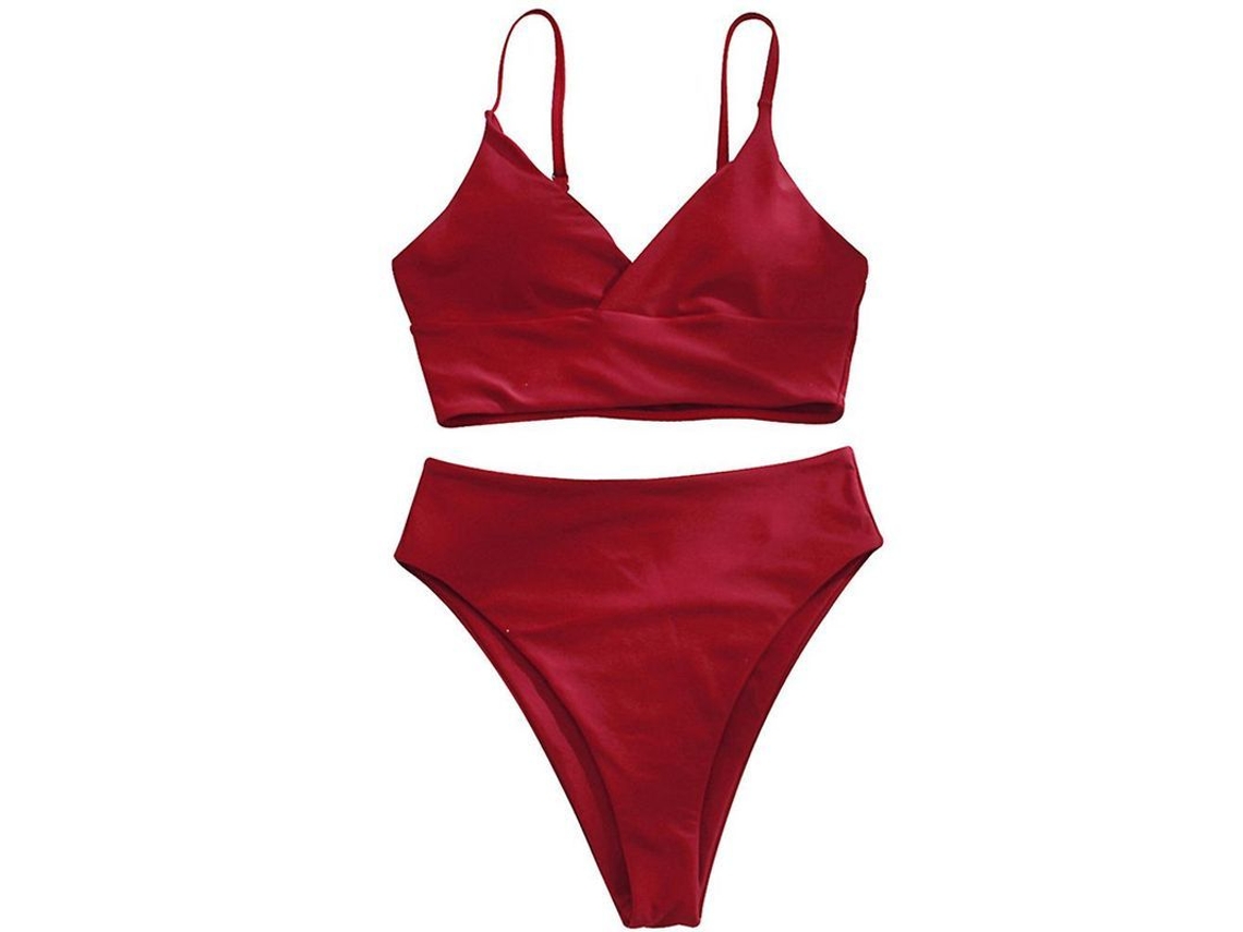 2026-conjunto De Bikini Para Mujer, Traje De Baño Triangular Sexy De Color Sólido Con Copas Removibles