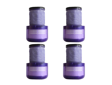 Filtro lavável reutilizável de substituição com 4 pacotes para detecção de dyson v12