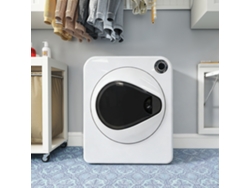 Secadora de ropa PTC de 3 kg, tambor de acero inoxidable, 4 programas, ventilador, montaje en pared
