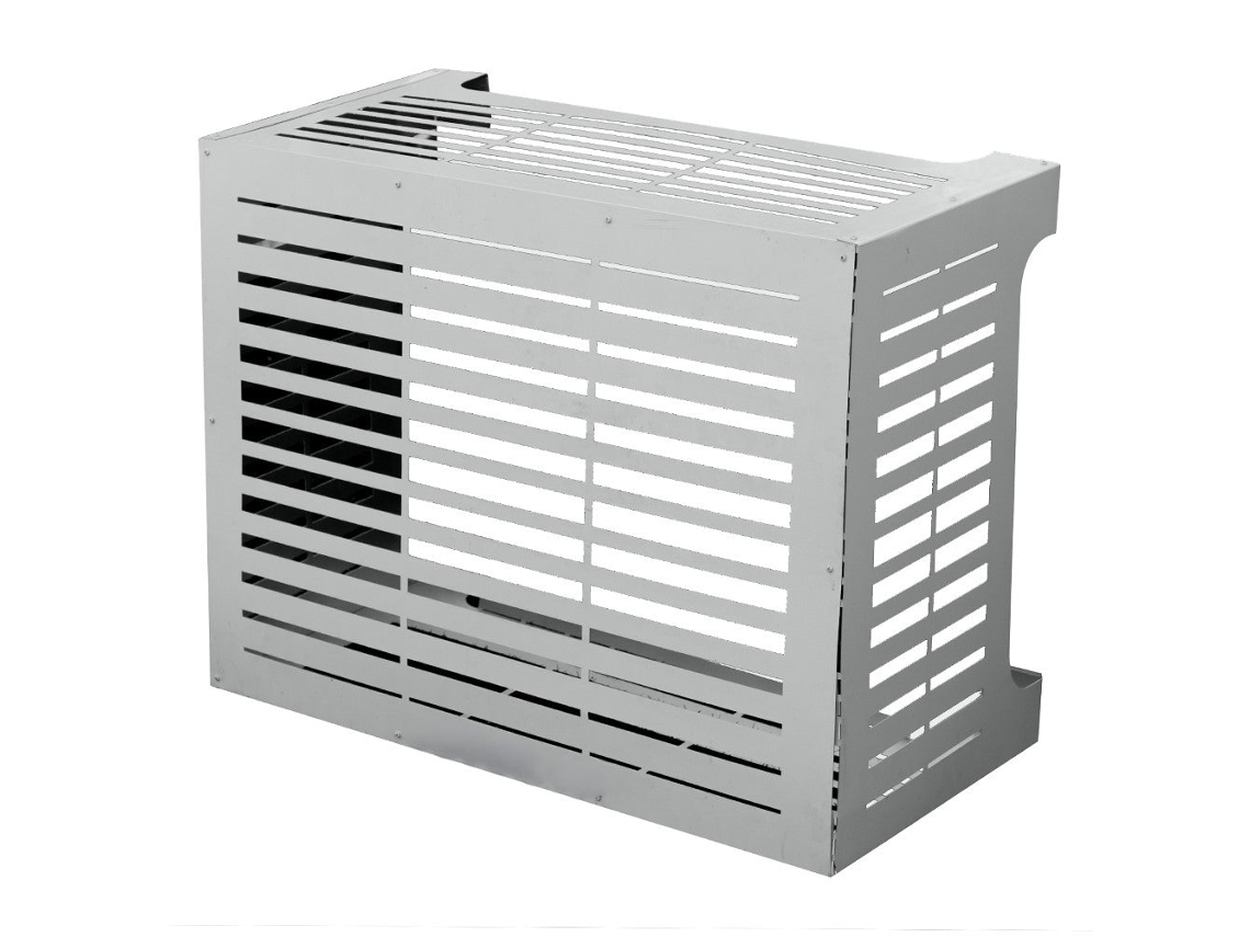 Cubierta De Aire Acondicionado Linear M Aluminio Blanco L86 X P44 X H68 Cm