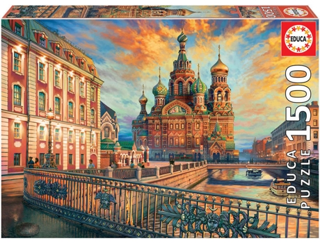 Puzzle EDUCA 1500 San Petersburgo (Edad Mínima: 12 Años - 1500 Piezas)