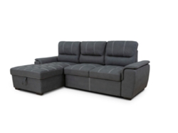 Sofa Cama Chaise Longue New Farrar 256cm Negro, Chaise Izquierdo SALDOSYSTOCKS
