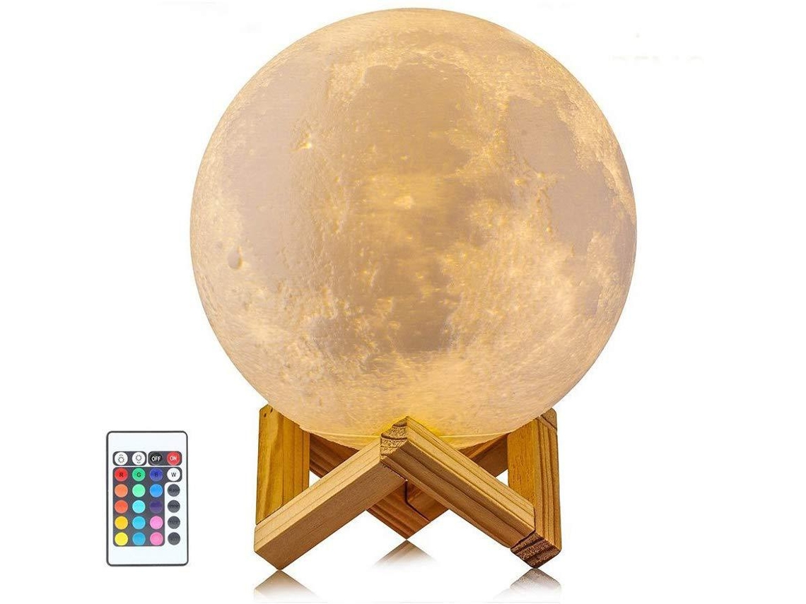 Luna LED 3D con 16 colores y control remoto