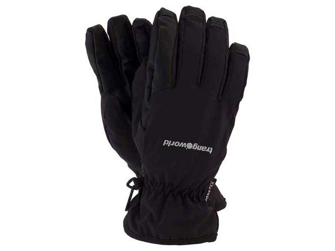 Guantes para Hombre TRANGOWORLD Combi Goretex Negro para Montaña (S)