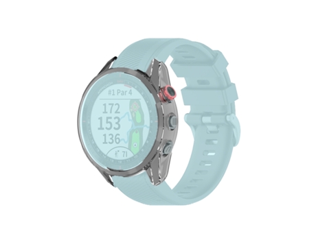 Caja de reloj de silicona TPU transparente Garmin Approach S62 (blanco transparente)