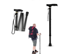 Bastón plegable para personas mayores, ligero, ajustable y antideslizante.