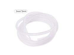 Tubo Flexible De Silicona Transparente De Grado Alimenticio De 1 M Para Bomba Peristáltica, Acuario Y Laboratorio, 3 Mm X 5 Mm.