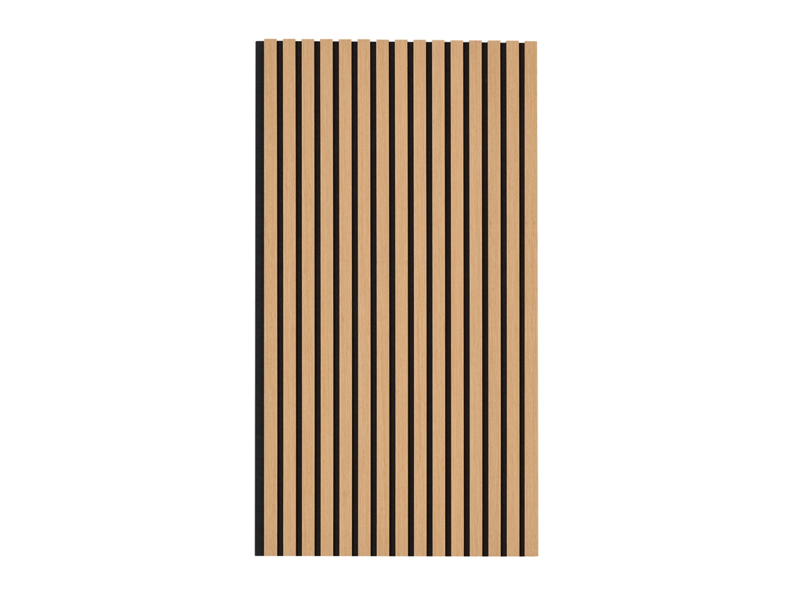 Paneles acústicos Succebuy de listones de madera de 23,6 x 47,2 pulgadas, decoración de pared moderna, roble claro