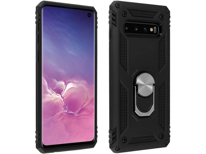Carcasa Samsung Galaxy S10 AVIZAR Anillo Negro