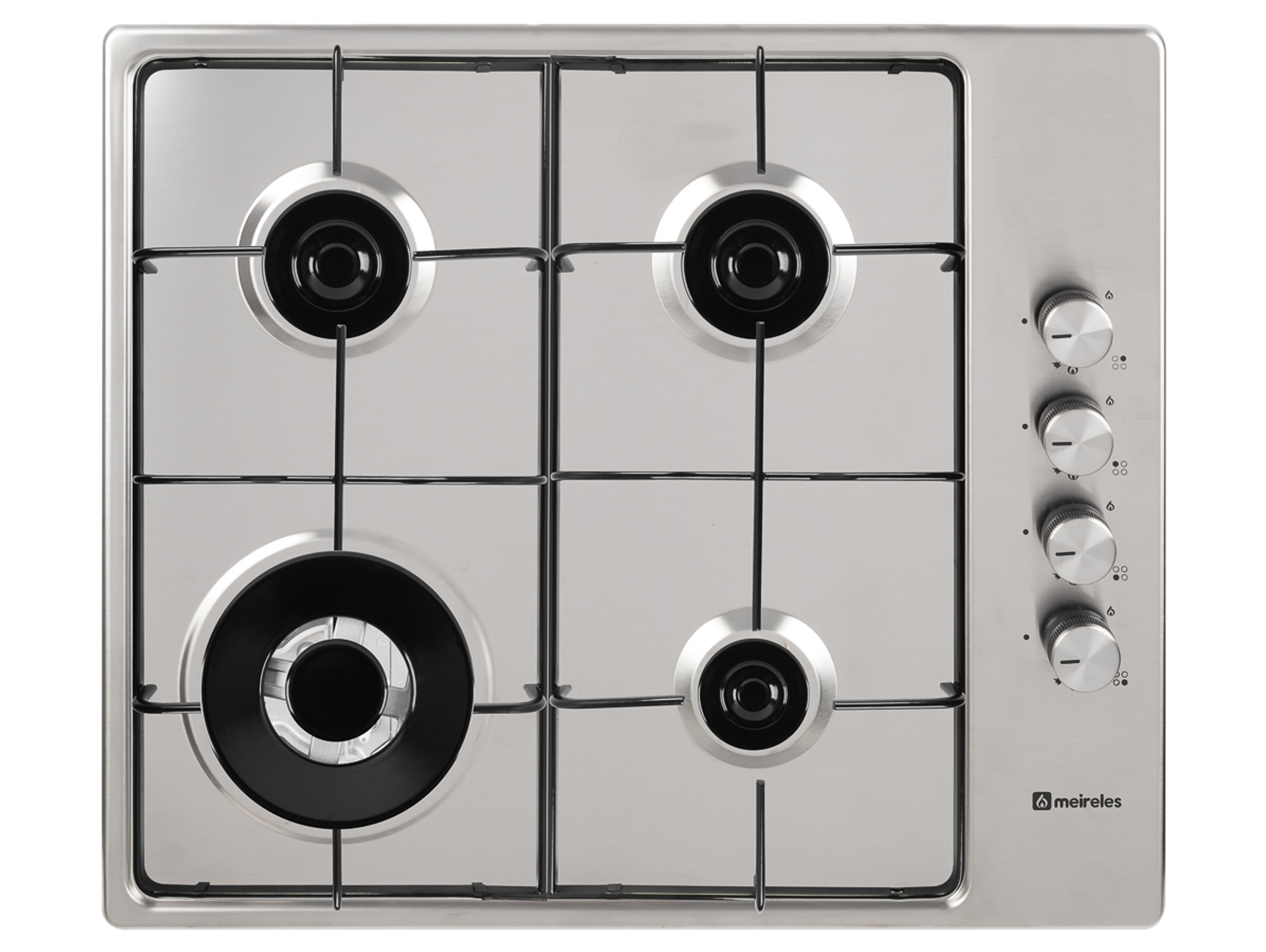 Placa de Gas MEIRELES MG 650 X (Gas Butano-Propano - 58.5 cm - Inox)