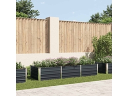 Jardinera de gaviones HARLANV1 de 240x80x45 cm, fabricada en acero galvanizado.