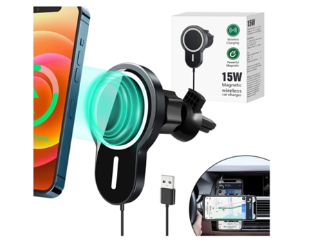 Cargador Carro Sem Ventilação para iPhone 12 Pro Max/13 YIZHOOD Negro