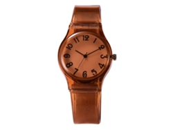 Reloj De Moda Simple De Color Dulce Xr3364 Para Estudiantes (marrón)