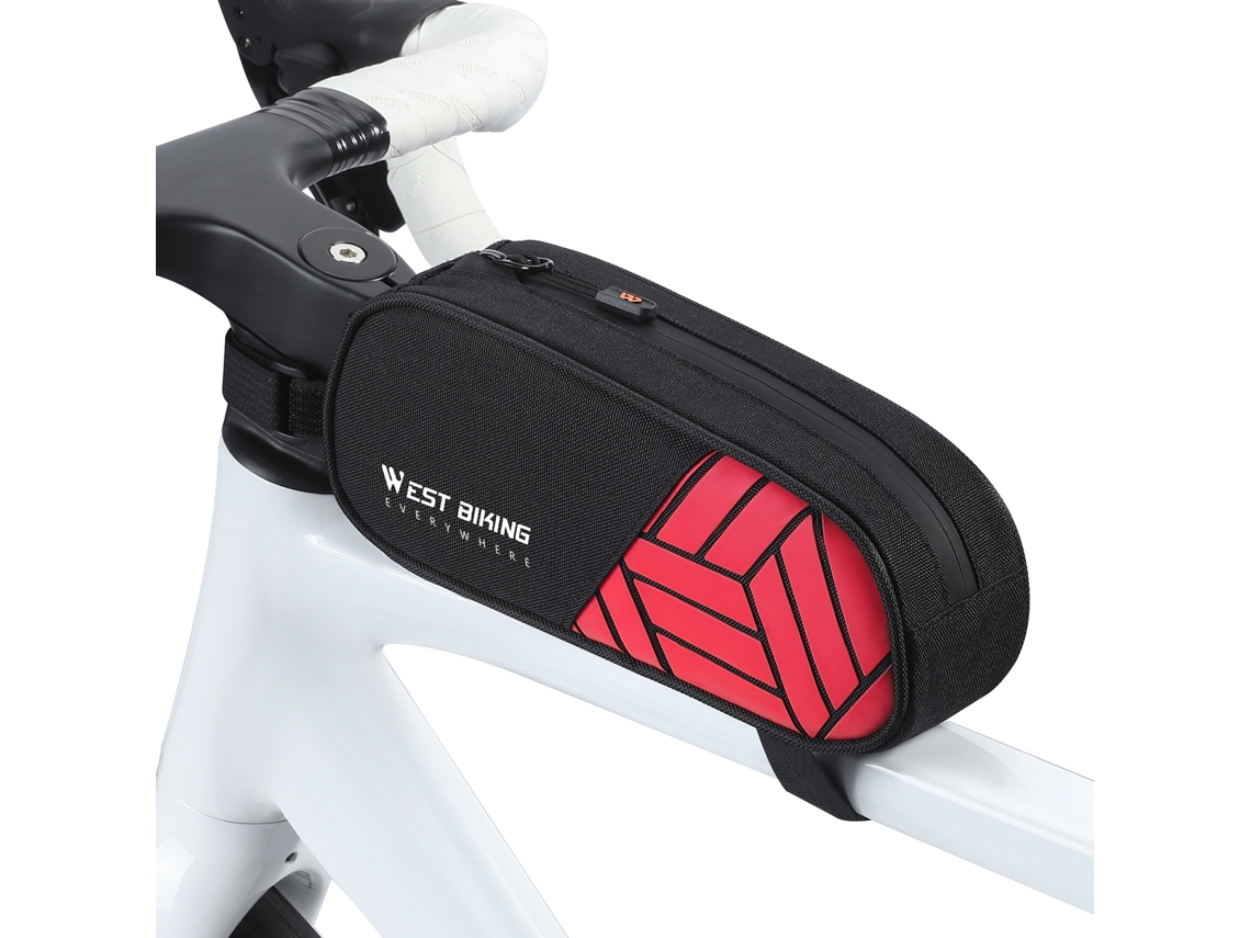 Bolsa Para Bicicleta De 1 Litro Para El Tubo Superior Del Cuadro Delantero, Impermeable Con Cremallera Suave, Accesorios Para Bicicletas De Carretera.