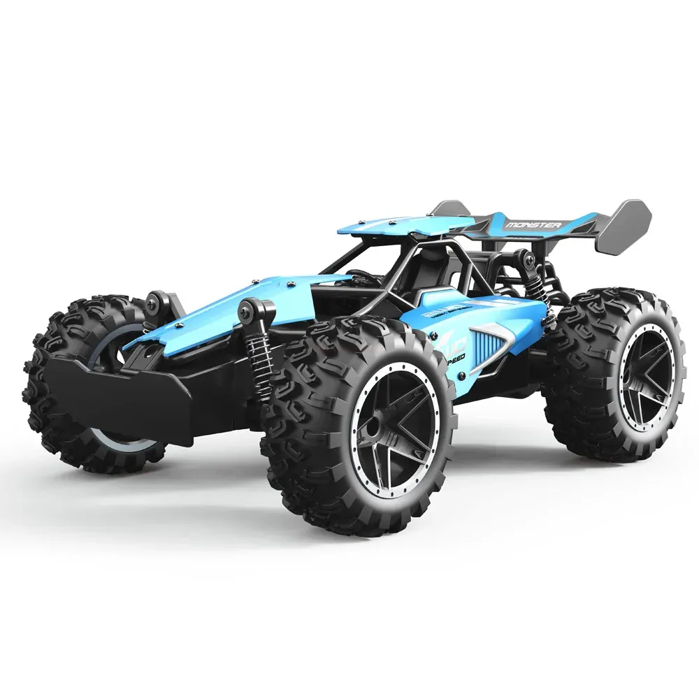 (Azul) Coche de control remoto, control remoto 2.4G, con funciones de derrape y subida de pendientes.