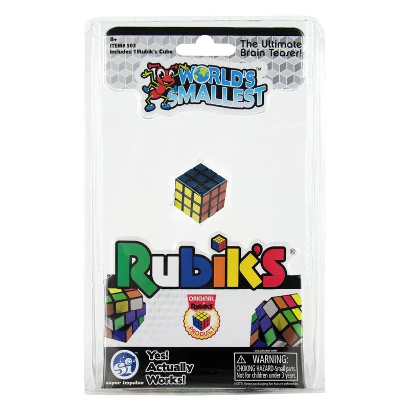 Juego miniatura Worlds Smallest Cubo de Rubik 503 MADNESSTOYS