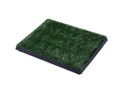 Banheiro Cães Grama Artificial Bandeja Removível Treino Filhotes 51x63x6 Verde