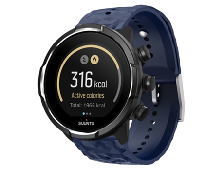 Correa Smartwatch para Suunto 9 Silicona con Textura de Diamante (Azul Medianoche)
