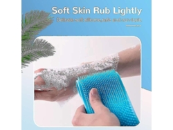 Cepillo De Baño De Silicona Para La Espalda, Cepillo Corporal Exfoliante, Masaje Cómodo Para Hombres Y Mujeres.