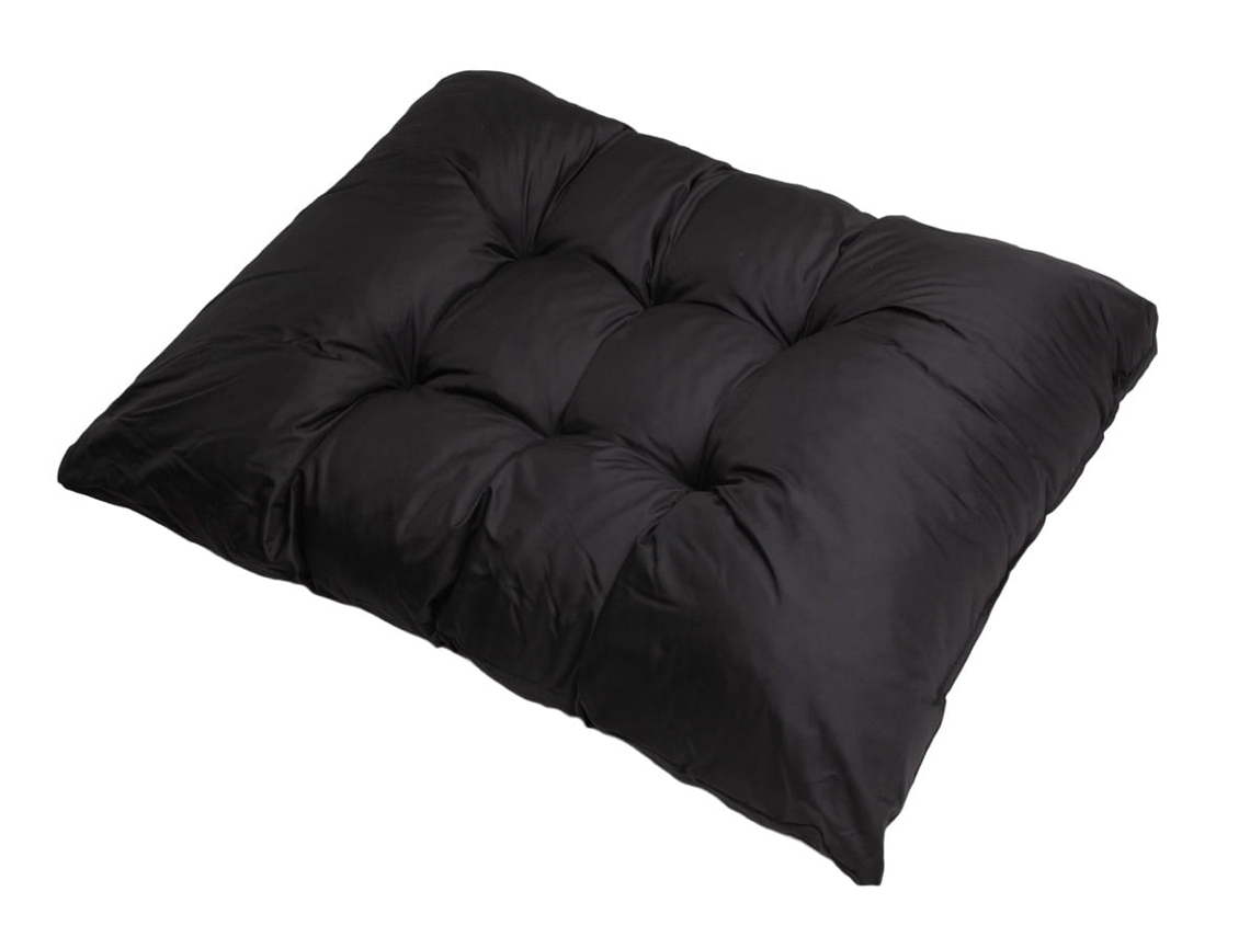 Cojín palet 120x80cm cojín del asiento europalets cojín de suelo infantil cojín de paleta de exterior negro SETGARDEN