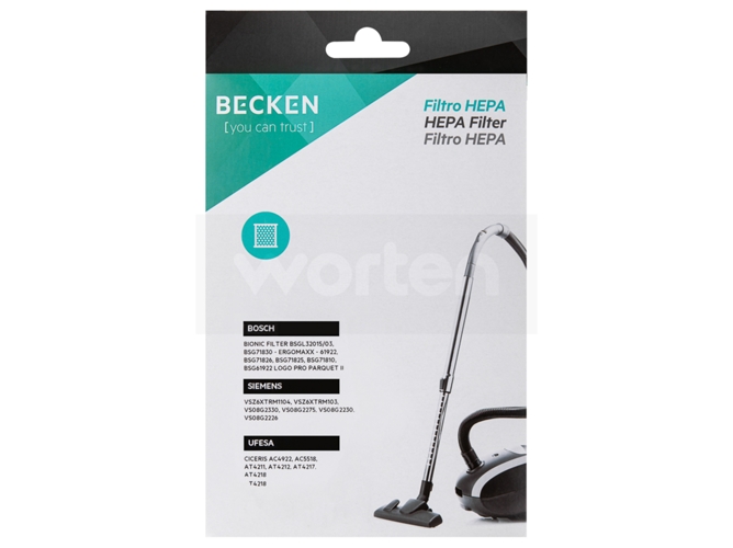 Filtro para Aspirador HEPA BECKEN - REFª 5212