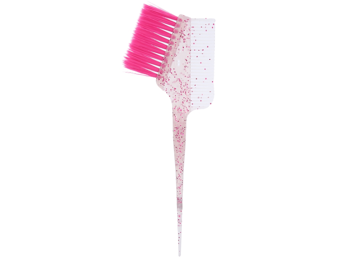 Pincel De Coloración De Cabello Cepillo Para Tinte Mechero Peluquería Uso En Salón Y Hogar Rosa