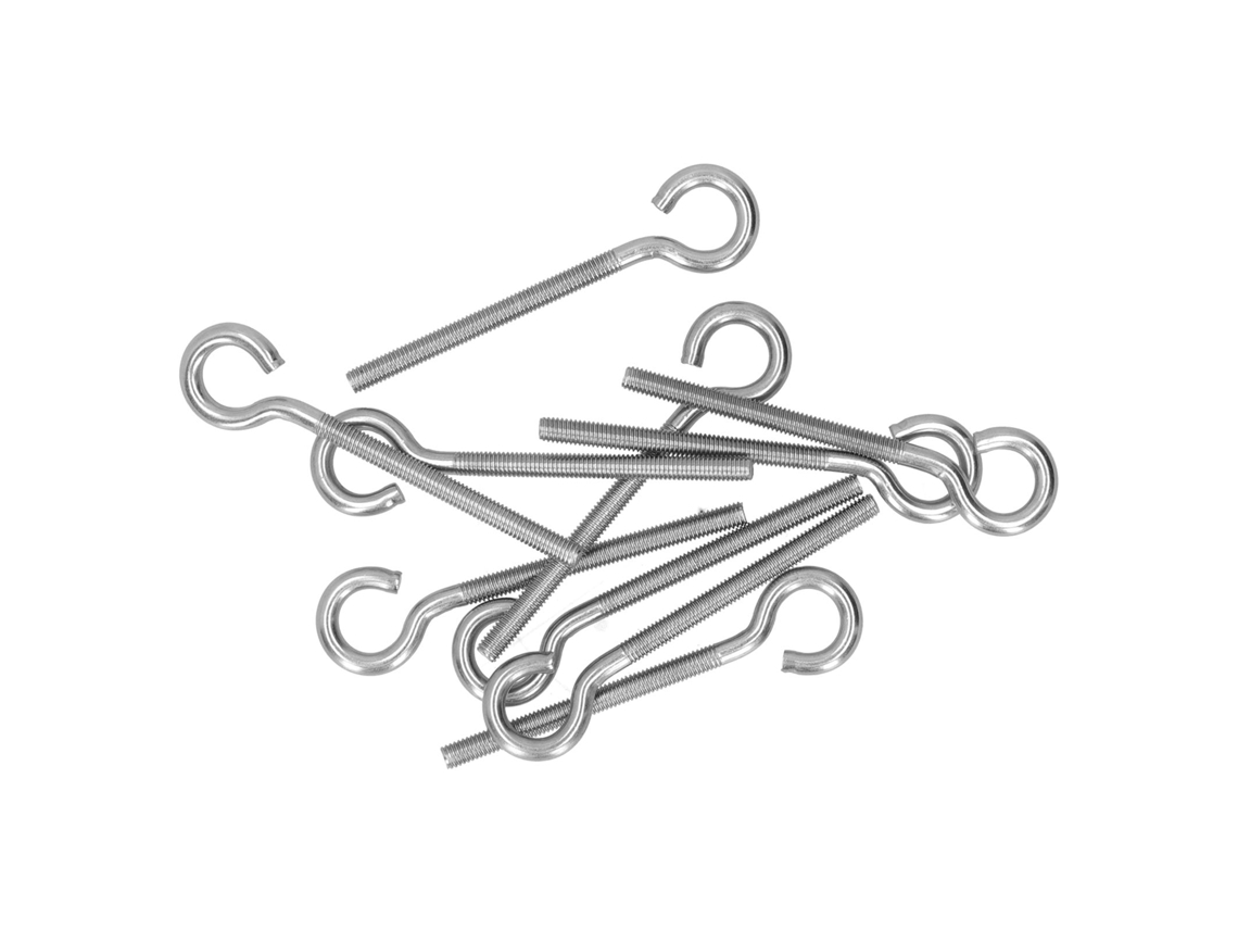 10 tornillos de anillo M6 de acero inoxidable 304 para invernadero