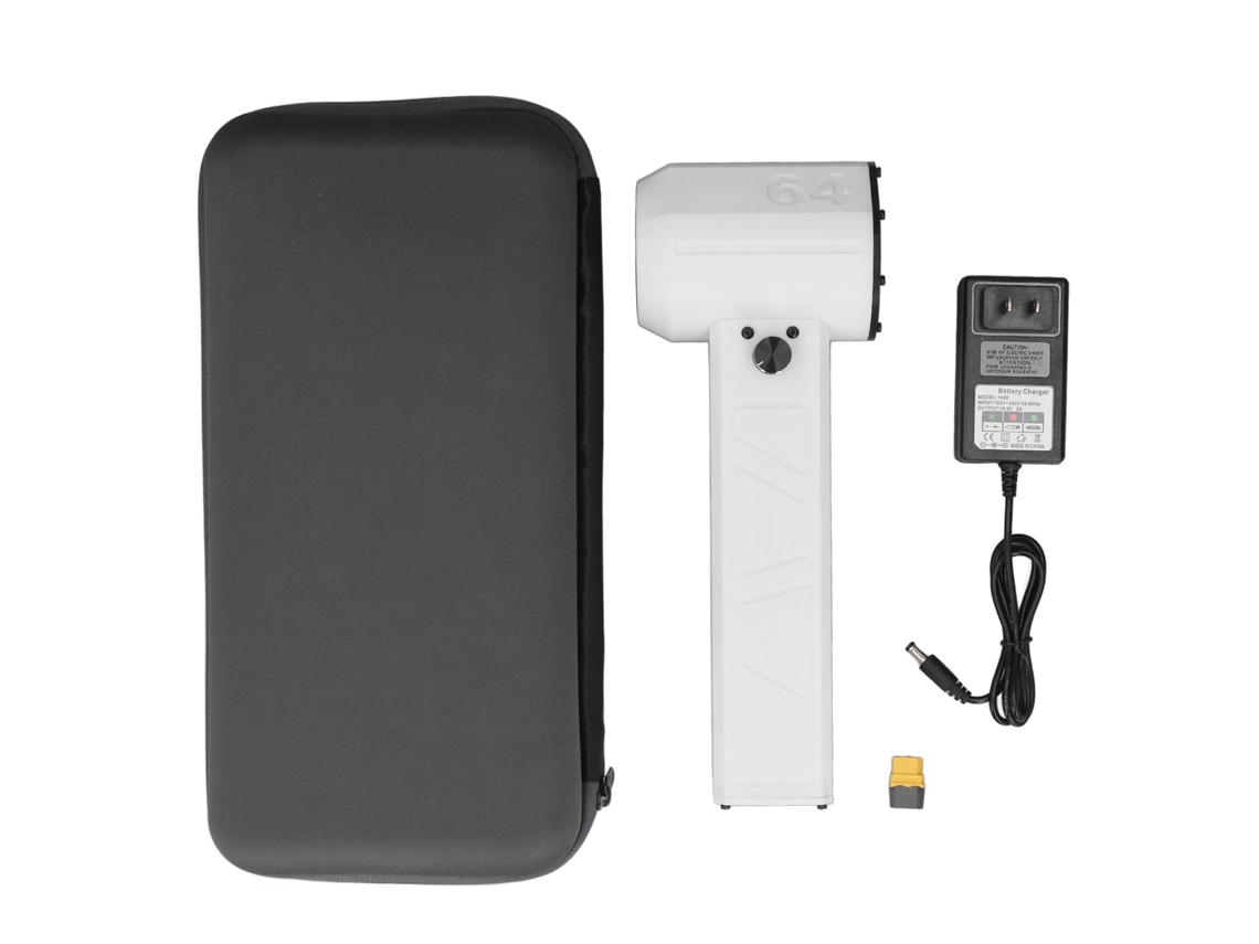Ventilador portátil turbo de 140000 rpm y 1400 g con velocidad ajustable y enchufe USB de 100-240 V | Sin marca