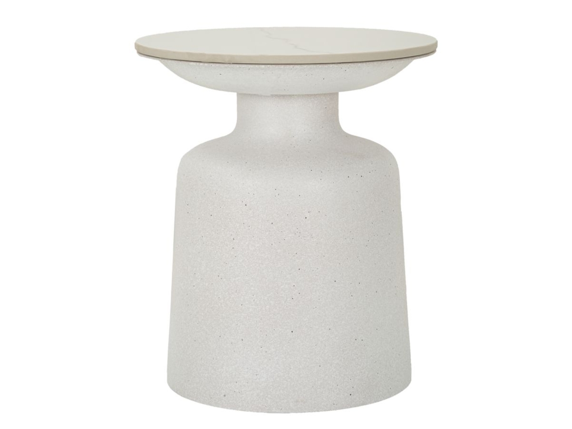 Mesa Fush Blanca Cm Ø 40x47 Mauro Ferretti