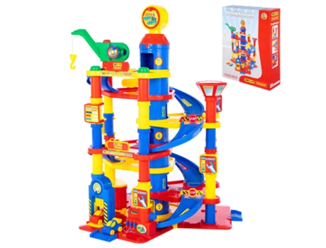 Polesie Wader Parking garaje de juguete 7 pisos 7 pzas PP 77x71x95 cm