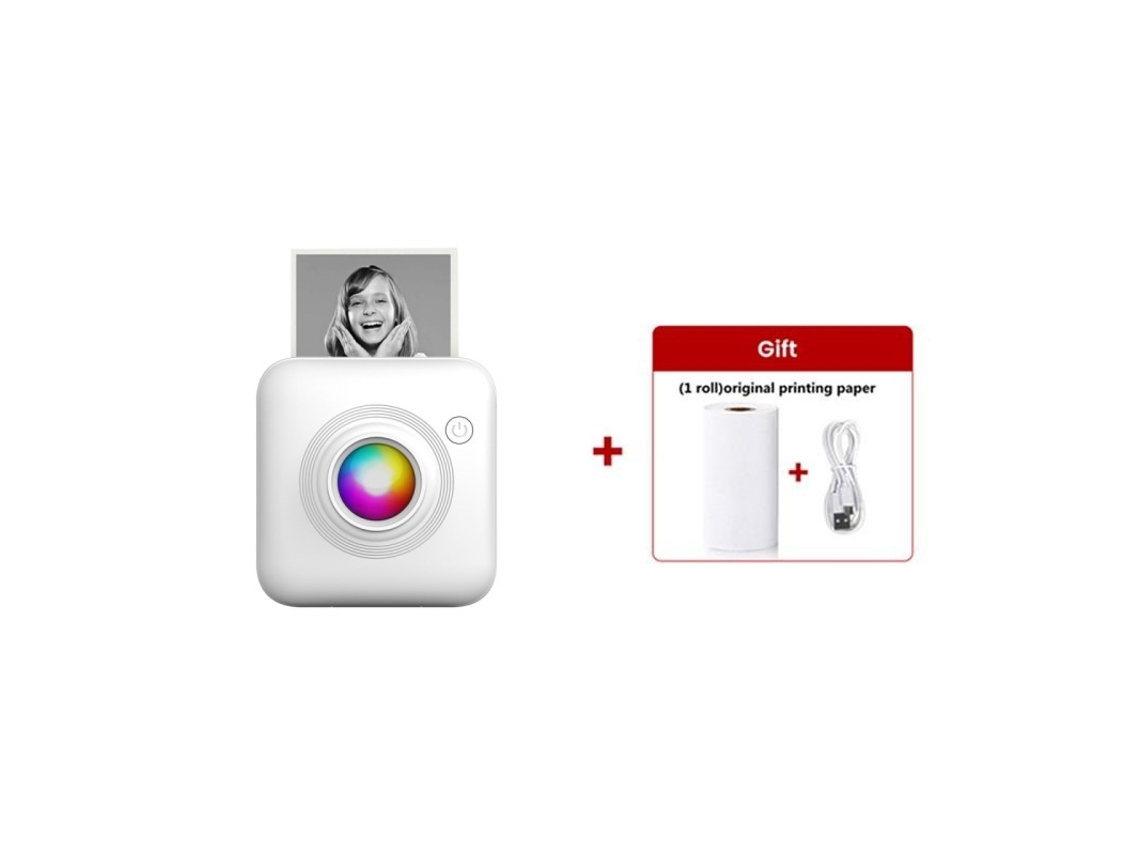 Mini Impressora Térmica 200Dpi Portátil Sem Tinta Impressão Instantânea Compatível com Ios e Android -X301 GERTIZ