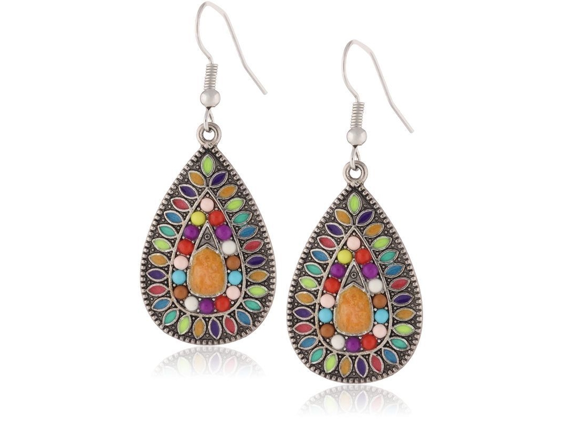 2026-aretes Colgantes Étnicos Bohemios Con Cuentas Coloridas Y Pendientes De Estilo Personalidad