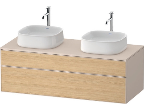 DURAVIT Zencha mueble bajo lavabo 1300x550mm 1 extraíble 1 cajón 2 huecos ZE4823B
