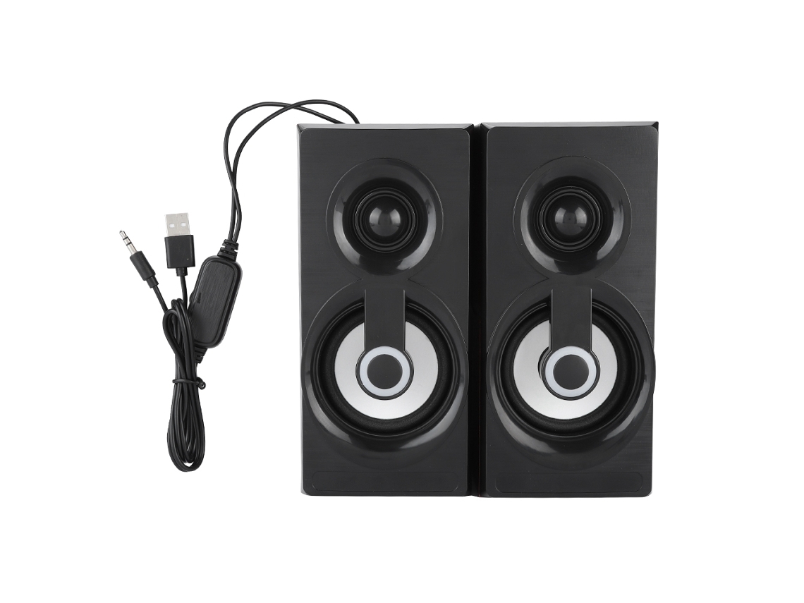 Altavoz De Computadora Usb 5v Pc Caja De Sonido Usb De Escritorio (madera Robusta)