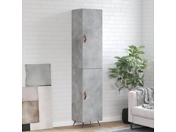 Aparador De Madera Contrachapada Gris Hormigón 34,5x34x180 Cm