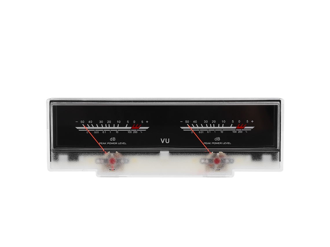 Medidor Vu Mediano, Doble Cabezal, Medidor De Nivel De Audio De Amplificador Db Con Retroiluminación, Accesorio P78wtcog