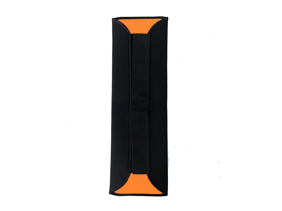 Funda para batería de bicicleta, resistente al polvo y a los arañazos, apta para cuadros de 30 a 38 cm. Mdug (negro/naranja)