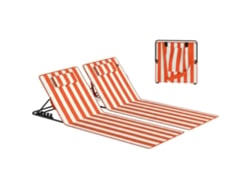 Juego 2 Bañeras Portátiles, Cojín, 154x57x52cm, Naranja