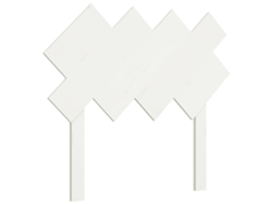Cabecero de cama 92x3x81 cm Pino macizo Blanco MAISON EXCLUSIVE