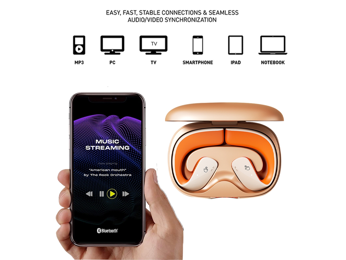 ELKUAIE Auriculares abiertos auriculares inal mbricos con
