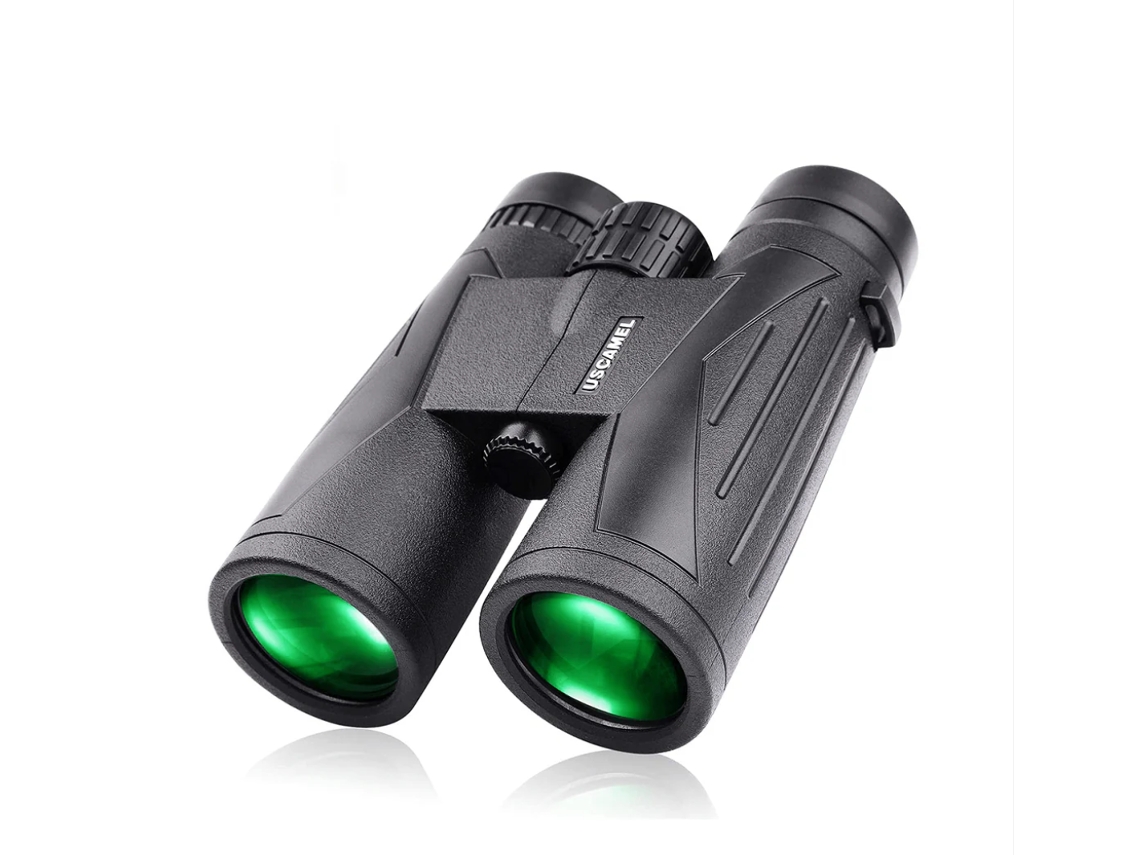 Binoculares 12x42 Hd Impermeable Prisma Bak4 Fmc Visión En Baja Luz Para Exterior (negro)