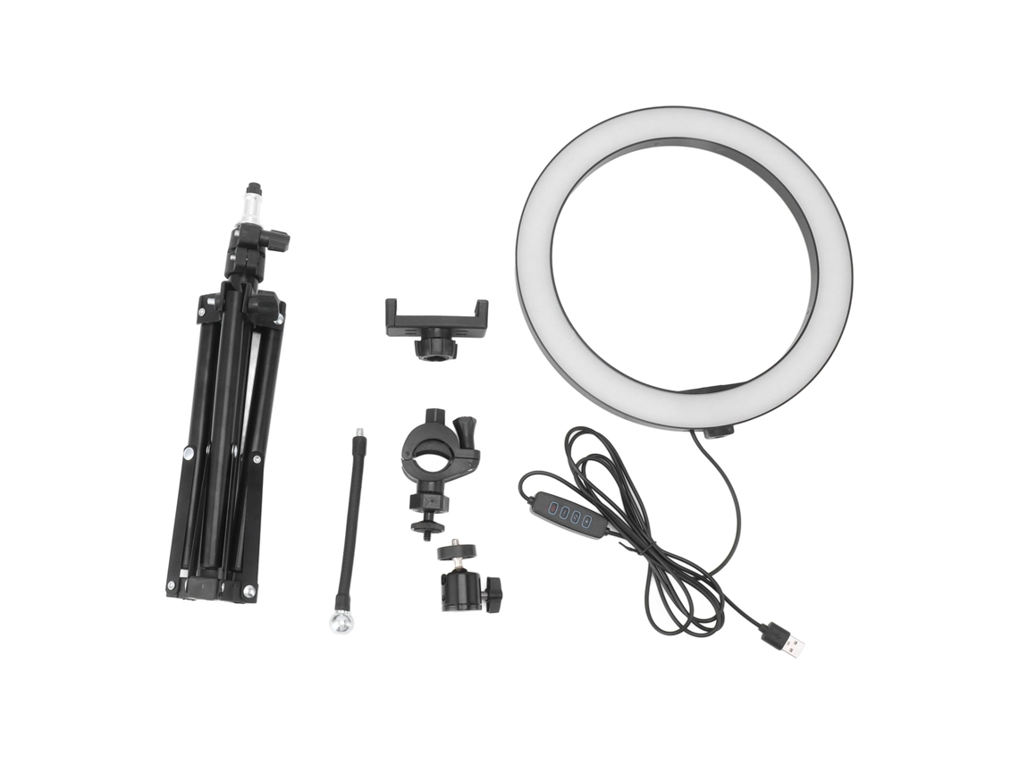 Anillo De Luz Led Regulable De 26 Cm Para Selfies Con Trípode Ajustable Para Transmisiones En Vivo Y Fotografía.
