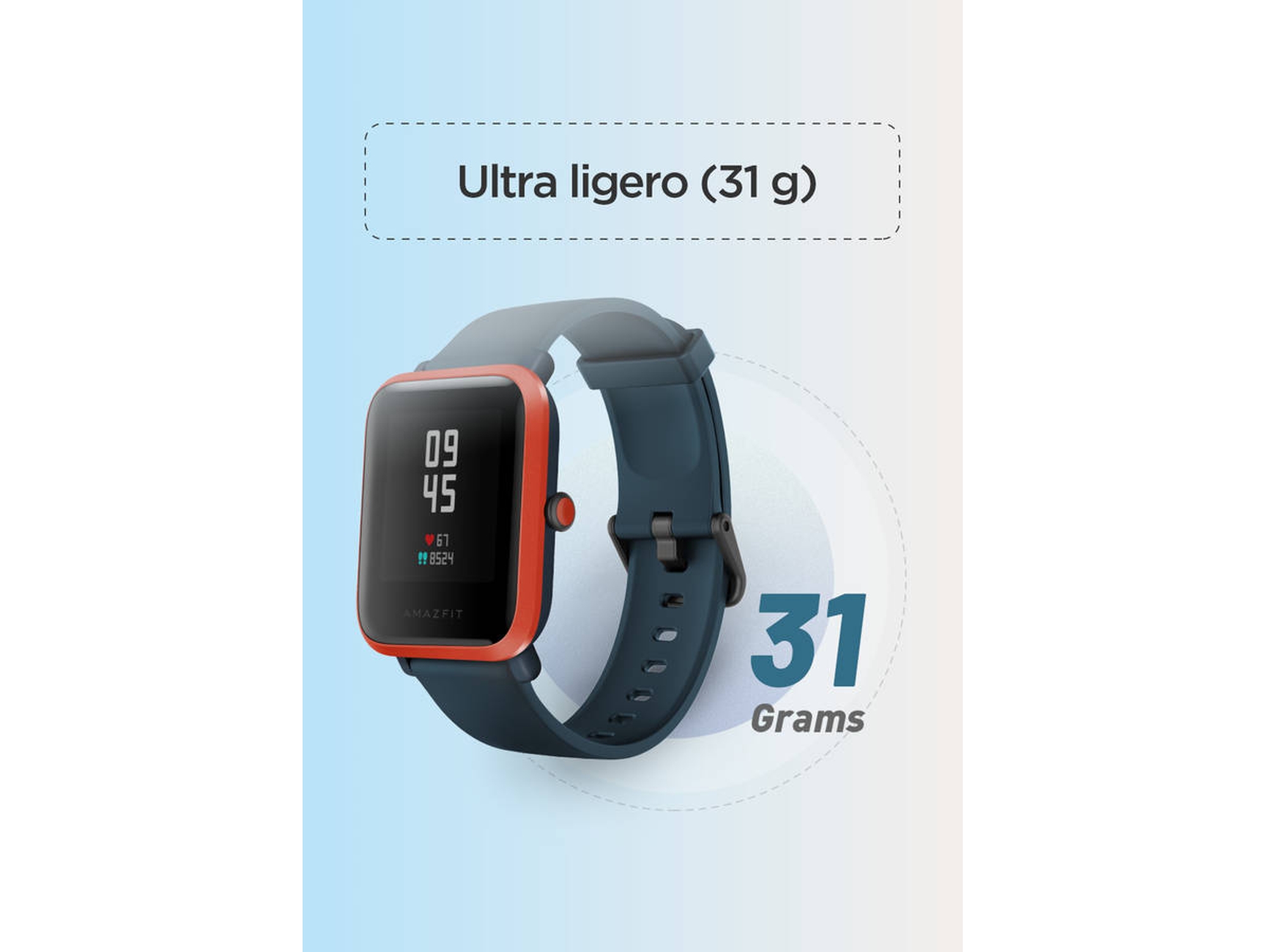 Smartwatch AMAZFIT Bip S Naranja Worten.es
