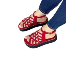 2026-sandalias De Plataforma Con Hebillas Y Correas Cruzadas Para Mujer, Zapatos Slingback Con Remaches Y Diseño Hueco