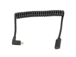Cable USB-C 2026dn hembra a macho 4k 60hz 3a 10gbps 1.2m Mola Helical USB 3.1