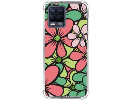Carcasa Realme 8 4G TUMUNDOSMARTPHONE Dibujos Antigolpes Flores 02 Multicolor